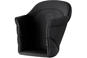 Cybex Click&Fold ComfortInlay/Stunning Black-black PU1 | För CLICK & FOLD babyset och barnstol, bekvämt komfortinlägg, vadderad komfortinsats, lätt att installera