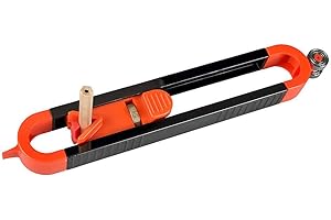 SPRACCUEIL Profilo Scribing Righello Contour Gaug con serratura, Copia precisamente forme irregolari Scribe Tool, Lavorazione del legno Edge Corner Misuratore Duplicatore, Strumento di marcatura profilo