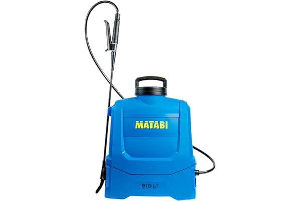 Pulvérisateur Électrique Matabi e10 LT - Batterie Amovible Li-ION - Jusqu'à 150L d'Autonomie - Design Compact et Léger - Sangles Rembourrées - Réservoir Ergonomique - Buses Incluses - Fabriqué en EU