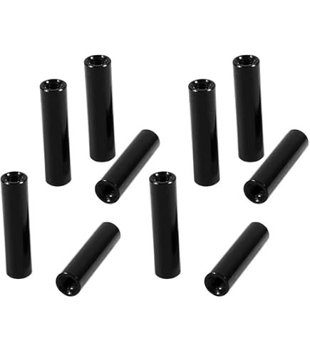 10 pezzi M3 colonna di alluminio rotonda lega di alluminio zigrinata distanziatore distanziatore perno multiplo colore lunghezza 6-60 mm-M3x37 mm, 10 pezzi, nero 10 pezzi M3 colonna di alluminio rotonda lega di alluminio zigrinata distanziatore distanziatore perno multiplo colore lunghezza 6-60 mm-M3x37 mm, 10 pezzi, nero