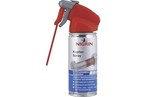 NIGRIN Spray cuivre Anti-Rouille résistant à la Haute Pression, résistant à la Chaleur, 100 ML, Rouge