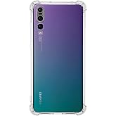 KZY İLETİŞİM Huawei P20 Pro ile Uyumlu ile Uyumlu Kapak Kamera Korumalı Airbag Antishock Silikon Şeffaf Kılıf