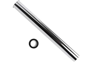 OPERMAXER Tube plongeur en laiton extra long 400 mm pour siphon universel, tuyau d'extension 1 1/4" x 32 mm, tuyau de réglage avec joints, chromé