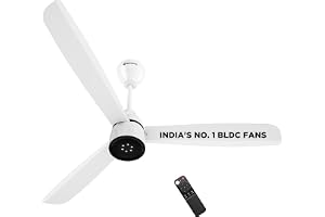 atomberg Renesa Enzel 1200mm BLDC Ceiling Fan with Remote | 5 star | Advance Air+ Technology | LED Speed Indicator | Low Nois