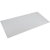 Efe Mark Premium Serisi Banyo - K&uuml;vet İ&ccedil;i Kaydırmaz Vantuzlu Hasır Desenli Dikt&ouml;rdgen Paspas 68,5 x 35,5 cm, Beyaz