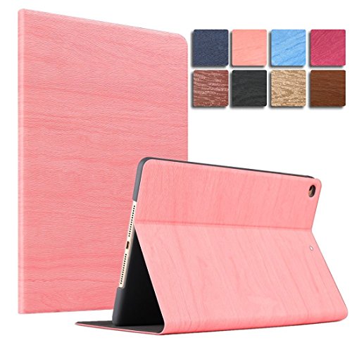 DuraSafe Cases for iPad Mini 4 2015-7.9" A1538 A1550 Tree Texture Folio Smart Cover with Protective Sleek & Classic Design - Light Pink