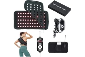 ROEDAX-HAO Red Light Therapy Belt, 660nm and 880nm Body Red Light Waist Belt, Portable Red Infrared Light Device with Timer, Infrared Light Wearable Belt Suitable for Relieving Muscle Gift for Men and Women