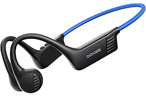 DOOGEE Knochenschallkopfhörer, Offener Kabelloser Bluetooth-Sportkopfhörer, IP66 Schweißresistent, 10 Stunden Akkulaufzeit, Dual-Geräte-Verbindung, Mit Mikrofon, Geeignet Für Radfahren, Laufen.