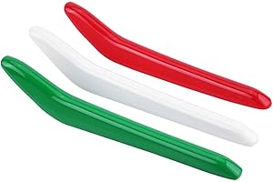 Styling ABS Front Grill Decoration Strips Trim,KIMISS 3pcs Car Glossy Front Grill Grille Decoration Strips Trim