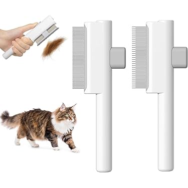Emezddo Peigne Pour Chat, Brosse Pour Chat, Peignes De
