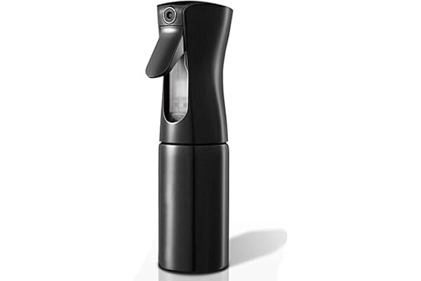 TOSERSPBE Continuous Spray Water Bottle Hair Mister, Fine Mist Stylist Sprayers 360 Empty Small Misting Spritzer, Perfume Atomizer with Pump Clear Containers (6.7 ounce), 200 milliliters