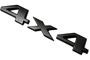 ZOUXO Pegatina Stemma decorazione per tutte le stagioni 4x4, simbolo trazione a quattro ruote (nero)