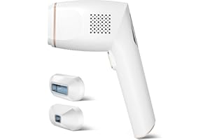 ‎QMELE IPL Geräte Haarentfernung mit Unbegrenzt Lichtimpulse und 2 Aufsätze Laser Haarentfernungsgerät für Gesicht Körper Bikinizone Achseln