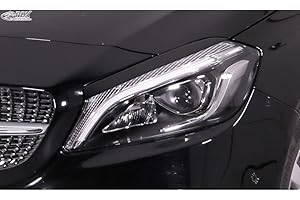 RDX RACEDESIGN Spoilers de phares compatible avec Mercedes Classe A (W176) 2012-2019 (ABS), Non peint