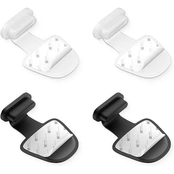 4 Tappi Antipolvere Per Porte USB - Silicone Morbido, Antiperdita, Nero E Fluorescenti - Foto 9