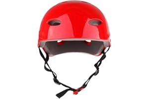 SGerste Acqua Sport Kayak Canoe Skate Casco – 3 Taglie Disponibili: Bambini, Giovani, Adulti – Tutte Le Misure a Scelta Rosso