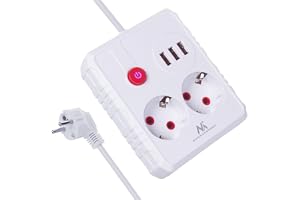 Maclean MCE387/8 grenuttag | 2 uttag 3 x USB 2500 W