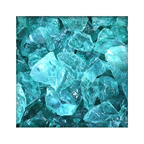20 kg Glasbrocken Glasbruch Glassteine Glas Gabione 60-120 mm Farbe Türkis