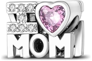 Jokmeo Ciondolo charm in argento 925 puro, compatibile con bracciali e collari della marca Pandora e di stile europeo. Adatto a donne e ragazze.T2