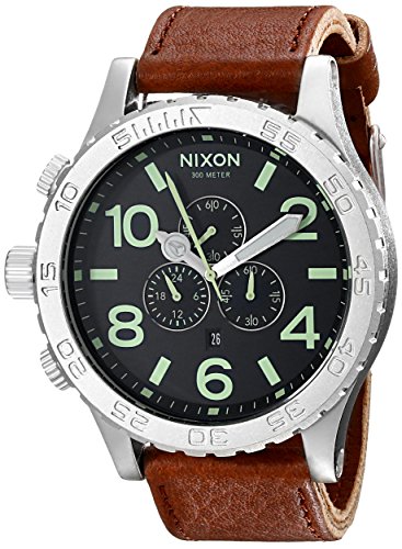 Nixon Men's A1241037 51-30 Chrono Leather Watch