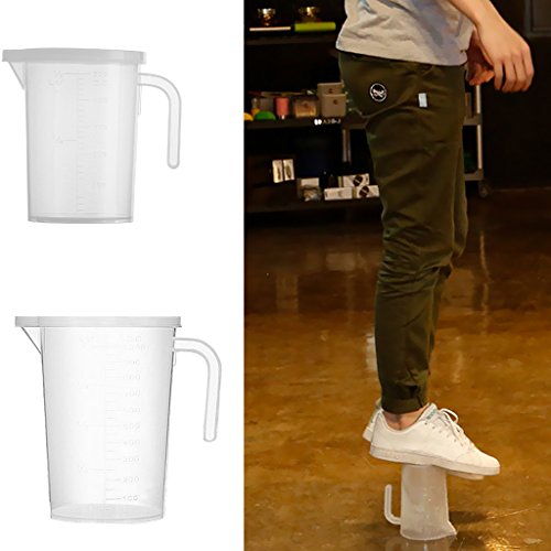 MagiDeal Transparente Küche Flüssigskala Messbecher Messbehälter – Klar, 500ml - 8