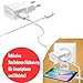 Original Samsung 2in1 Ladeset 220V USB Ladegerät Netzadapter Netzteil 2A / 2000mA - ETA-U90EWE - - Weiss + Micro USB Daten Kabel Ladekabel - Weiss - für Samsung Galaxy Note 3 Neo LTE+