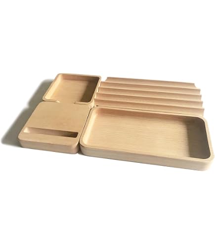 Set 2x Vassoi Da Cucina Shabby Vintage T285 Legno Paulonia Design Decorativo Naturale 76978941
