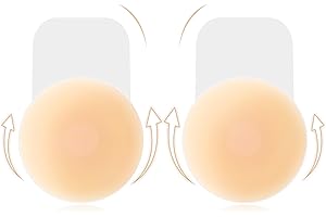 Brightdeal Push-up de Soutien-Gorge d'adhésif en Silicone réutilisable sans Transporteur Invisible, Auto-adhésif, Couleur de la Peau pour Les Robes de soirée, Les Hauts et Les Mariages: A-D Cup