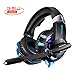 Produktbild WIVION Gaming Headset für PS4 Xbox One PC, Noise Cancelling Gaming Kopfhörer mit Mikrofon, 3,5mm Klinkenadapter, LED Light Surround für PS4 Xbox One PC