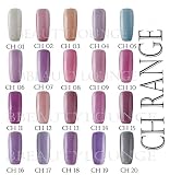 Bluesky Holographic Glitter CH Range Nail Polish UV LED With Free bbeautylounge Nail File