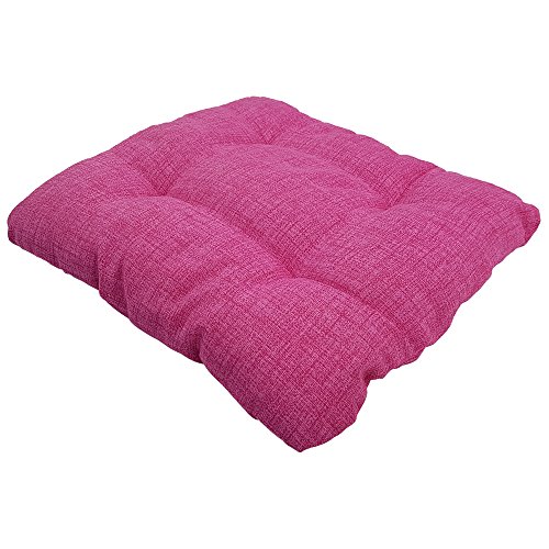 proheim Outdoor Stuhl-Kissen 40 x 40 x 8 cm wasserabweisendes Sitz-Kissen mit Fleckenschutz stark gepolstertes Weichstuhl-Kissen für Indoor und Outdoor, Farbe:Pink - 3