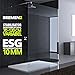 Produktbild Sogood Luxus Duschwand Duschabtrennung Bremen2K 160x200 Walk-In Dusche mit Stabilisator aus Echtglas 10mm ESG-Sicherheitsglas Klarglas inkl. Nanobeschichtung