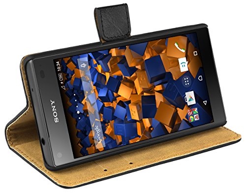 Preisvergleich Produktbild mumbi Ledertasche im Bookstyle für Sony Xperia Z5 Compact Tasche