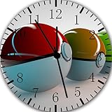 Pokemon Pikachu Ball Wand Uhr 25,4 cm Nice Geschenk und Raum Wand Decor E230