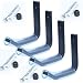 Produktbild 4U® 4X Wand Reifenhalter 40kg (8x20mm) Felgenbaum Reifenregal Reifen Felgen Wandhalterung Wandhalter