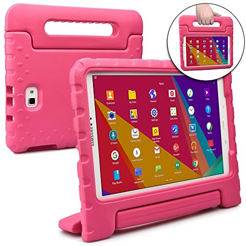Funda para Samsung Galaxy Tab A 10.1 (S Pen), [Asa de Gran tamaño 2 en 1: para Llevar y como Soporte] Cooper Dynamo para niños Extra Resistente a Prueba de caídas Fabricada en EVA con asa - Rosa