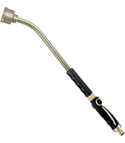 Lance D'arrosage Jardin RESTMO 61 Cm - Alliage Zinc, Contrôle Au Pouce - Douche Pluie Douce Pour Plantes Et Pelouse