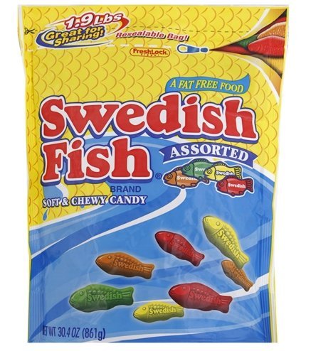 Preisvergleich Produktbild Swedish Fish Assorted 1.9lb Resealable Bag by Cadbury - a division of Mondelez Global