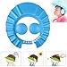 Chinatera Adjustable Baby Kids Shampoo Cap Bath Shower Cap Wash Hair Ear Shield (Blue)