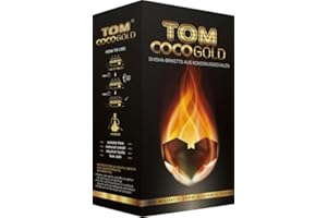 COCOCHA Tom Coco Gold 3 kg – carbone per narghilè, carbone di cocco, circa 25 x 25 mm