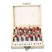 Produktbild Beautyrain 12st Router Bit Set 1/4" 1/2" Shank Schnitzen Hartmetall Bestückte Holzverarbeitung Fräser Trimming
