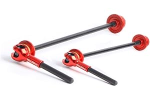 CYCEARTH 40.35g Titanio Bicicletas QR pincho Palanca de la manija del Camino de MTB Bike Cubo de Rueda Ultraligero Ti-Eje de la Fibra de Carbono de liberación rápida del pincho