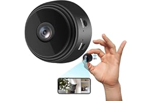 BESELOA Cámara Espía HD de Monitoreo Inalámbrico Mini Cámara en Baterías Nanny Cámara 1080P Deporte con Detector de Movimiento, Cámara con Grabación, Interior Exterior App Inalámbrico Alerta Temprana