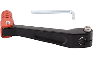 GOOFIT Orange Black Shift Lever Gear Aluminum Alloy Shift Pedal Folding Air-Cooled Water-Cooled Replacement for 250 Huayang Series T2 T4 Motorbike ATV Dirt Pit Bike