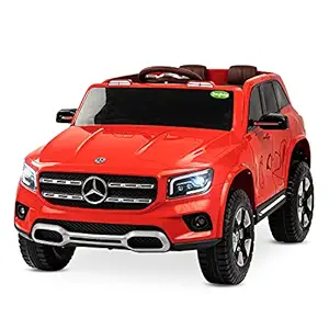 Baybee Licensed Mercedes GLB Battery Operated Ride on Kids Car, Baby Car with USB, Music | Electric Kids Baby Big Car Toys | Battery Operated Car for Kids to Drive 2 to 6 Years Boys Girls (Red)