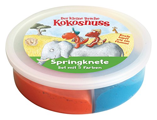 Preisvergleich Produktbild Der kleine Drache Kokosnuss - Springkneten-Set: 4 Farben