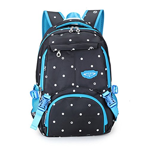 Preisvergleich Produktbild Tarnungs-Punkt-Bunter Einzigartiger Druck Bookbag Frauen-Wasserdichter Kinderrucksack Black