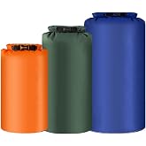 HLIWS 3 Pieces Dry Bag, Ideal for Outdoor Activities | Polyester,8L+15L+25L,waterproof,easy to carry,Ideal for storing clothe
