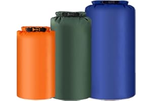 HLIWS 3Piezas Bolsa Seca, Bolsa Impermeable, Bolsa de Deriva Multicolor, Apto para Camping, Pesca, Kayak, Rafting, navegación y Otros Deportes al Aire Libre