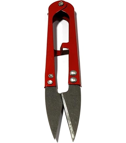 FLZONE Set 4 Forbici A Molla Per Cucito E Sartoria – In Metallo Con Grip, 11,8 Cm, Con Cappuccio Protettivo, Ideali Per Filo, Lenza, Punto Croce, Bricolage – Colori Rosso, Blu, Giallo, Viola